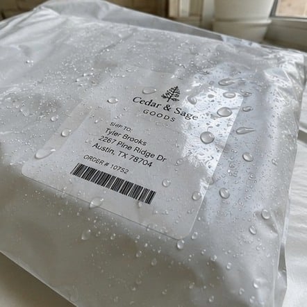 BOPP Weatherproof Label with custom branding