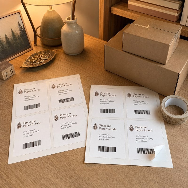 Custom shipping labels for small business