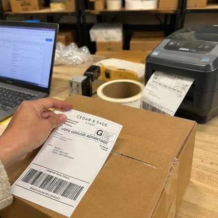 Customized shipping labels for e-commerce fulfillment