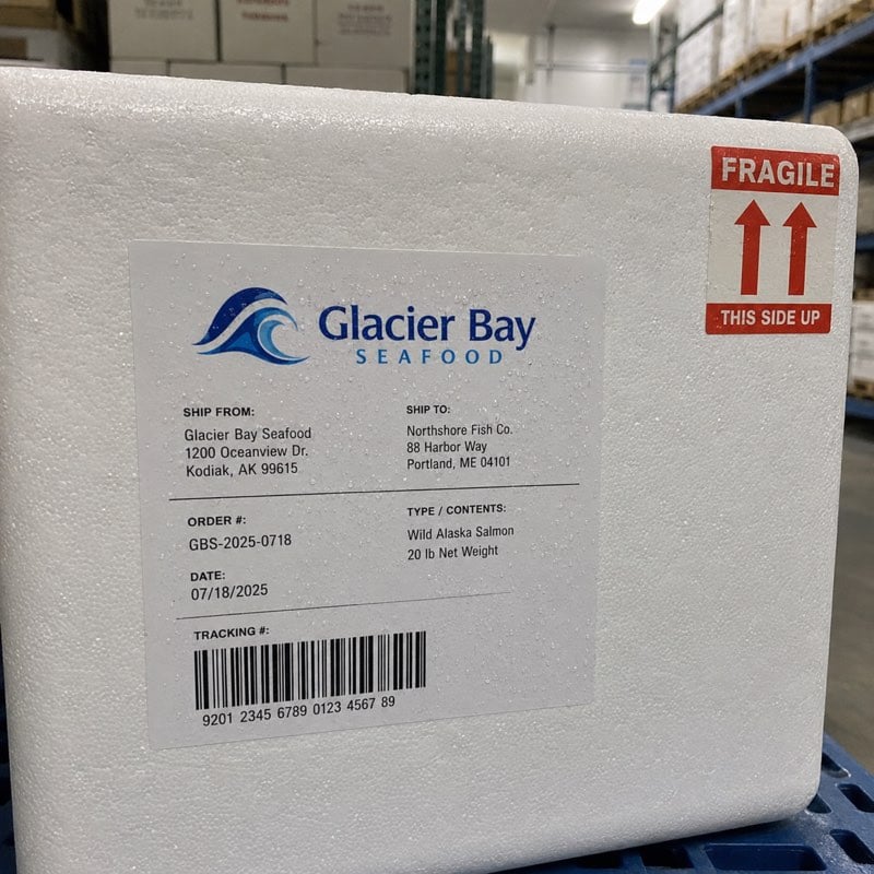 Promotional custom shipping labels with company logo