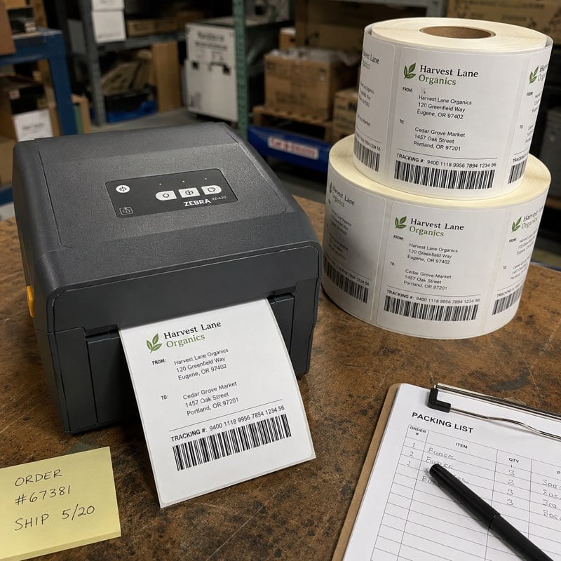 Wholesale custom shipping labels